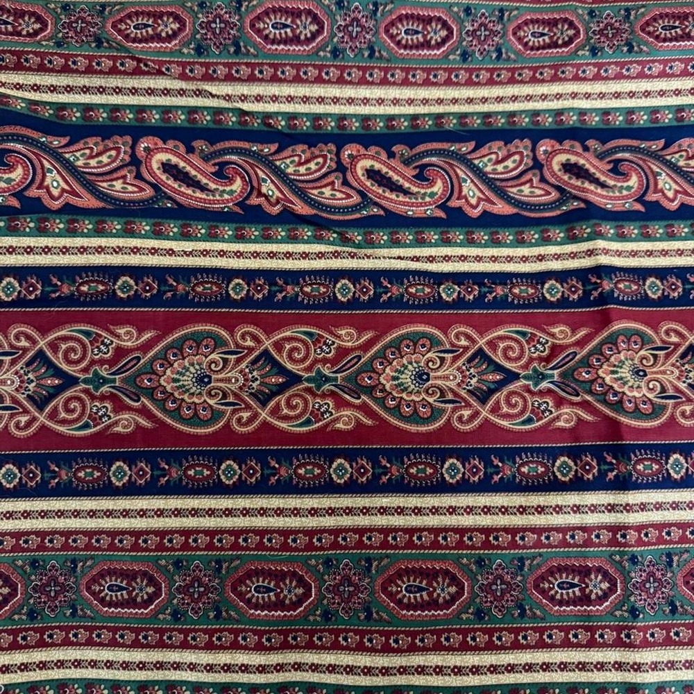 Vintage Museum Classy Paisley Fabric 44 x 43 inches